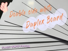 Biała tektura dwustronnie powlekana w kolorze białym o gramaturze 1 mm i gramaturze 540 g/m2