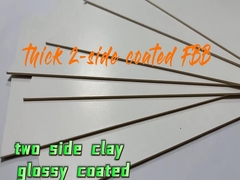 2 mm Biały, silny, gładki, grubości 2 mm karton powlekany gliną