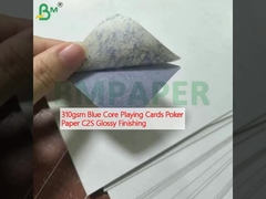 310 gm Niebieski Rdzeń Kartki Poker Papier C2S Glossy Finishing