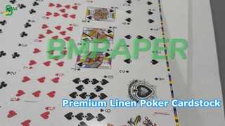 BMPAPER Premium lniany teksturowany karton pokerowy