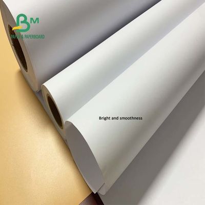 36 '' x 300 stóp 20 funtów Bezdrzewny papier do drukarek atramentowych Bond Niepowlekany papier CAD 2'' Rdzeń