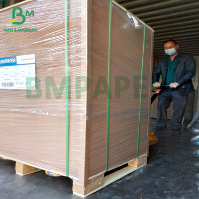 Cementowy worek chemiczny Papier 50 kg Rozciągliwy worek Papier pakowy Brązowy kolor