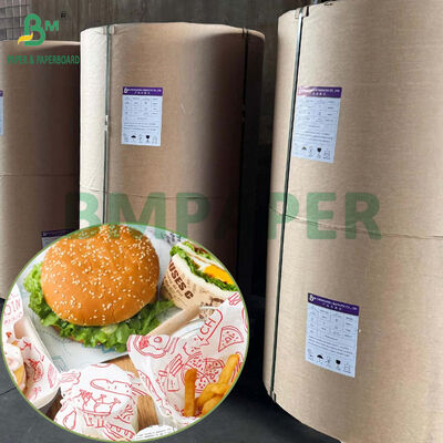 Papier do pakowania hamburgerów klasy spożywczej, biały, antytłuszczowy, jumbo rolki, zestaw 4, zestaw 5
