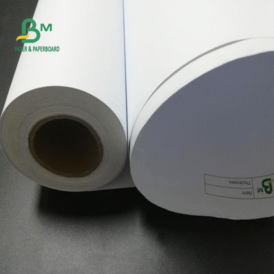 24 '' x 150 stóp 92 Jasność 20lb Papier do plotera CAD Niepowlekany papier dokumentowy Rolka 2'' Rdzeń