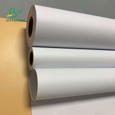 92 Jasność 24 '' x 300 stóp 20 funtów Papier dokumentowy CAD Niepowlekany biały w rolce
