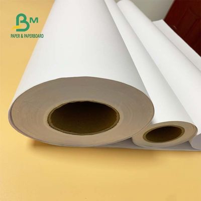 36 '' x 300 stóp 20 funtów Bezdrzewny papier do drukarek atramentowych Bond Niepowlekany papier CAD 2'' Rdzeń
