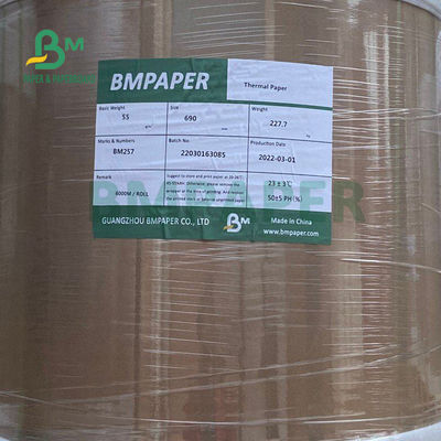 Papier termiczny Jumbo Roll o gramaturze 55 g / m2 do drukarek POS 565 mm x 6000 m