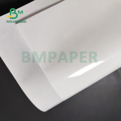 Błyszczący biały samoprzylepny papier samoprzylepny 75 g / m2 80 g / m2 do powlekania jednostronnego odlewu w supermarkecie