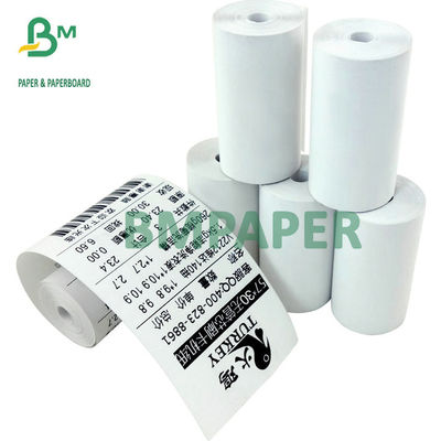 Wysoka biała kasa fiskalna Rolka papieru termicznego 48g 55g Do maszyny POS