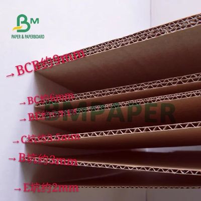 B CE Fletowe arkusze tektury falistej, tektura Kraft o grubości 2 mm 3 mm 3,5 mm