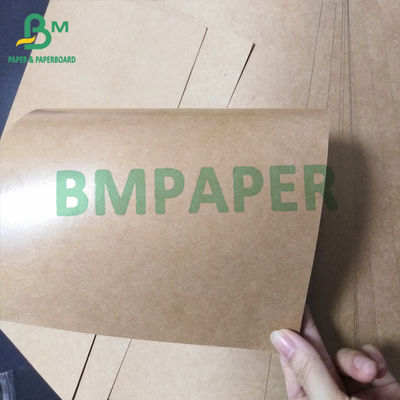 Pojedynczy papier powlekany PE, brązowy papier pakowy 70 g + 15 g PE klasy spożywczej