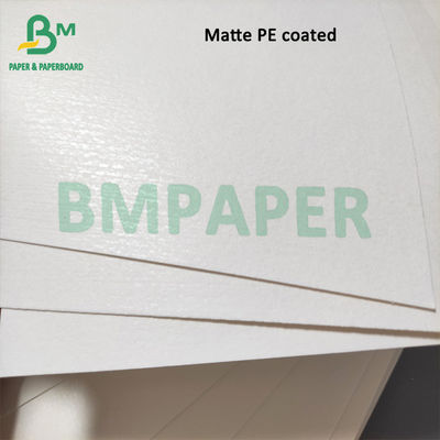 230g + 15g Papier powlekany PE Kubek biały na kubek Materiał Doskonała formowalność