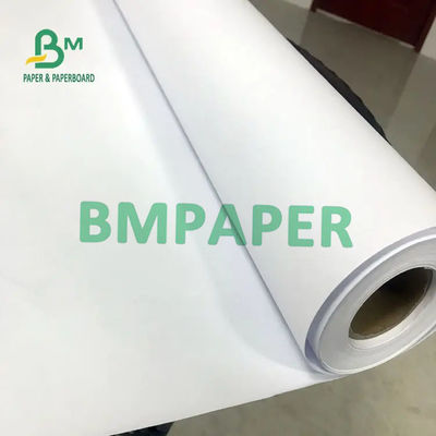 20LB Biały papier Bond w rolce Papier do plotera CAD z 24 &quot;30&quot; 36 &quot;× 50 jardów
