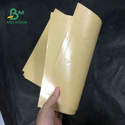 Olejoodporna brązowa tektura Kraft Liner, rolki papieru powlekanego PE do pakowania żywności 70 g / m2 80 g / m2 90 g / m2