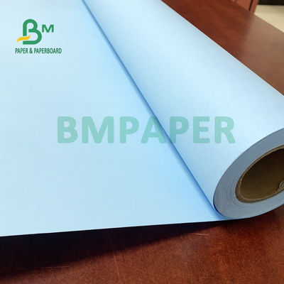 20LB Dwustronny niebieski papier do kopiowania, niepowlekany, 620 mm x 100 m