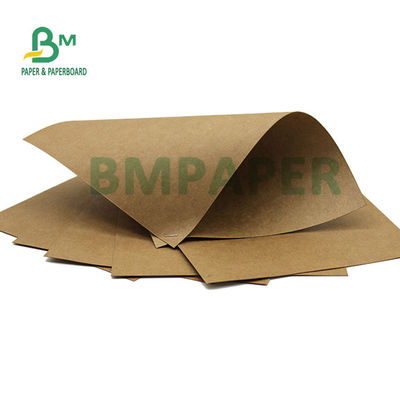 Papier do pakowania żywności o gramaturze 250 g / m2, brązowy papier pakowy do tacy na żywność Odporny na składanie 79 x 109 cm