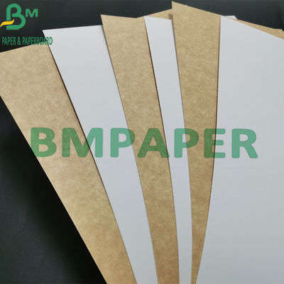 Papier typu Kraft klasy spożywczej o gramaturze 325 g / m2, biały, powlekany z brązowym spodem