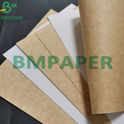 Papier typu Kraft klasy spożywczej o gramaturze 325 g / m2, biały, powlekany z brązowym spodem