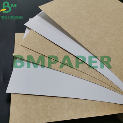 Papier typu Kraft klasy spożywczej o gramaturze 325 g / m2, biały, powlekany z brązowym spodem