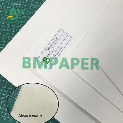 Papier chłonny Naturalna biała tektura niepowlekana 700 mm x 1000 mm 0,7 mm Grubość