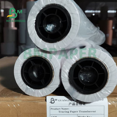 60 g / m2 83 g / m2 Półprzezroczyste rolki kalki kreślarskiej do rysowania dzieci 20 '' 24 '' X 50 m