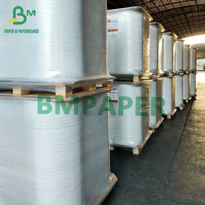 Papier do pakowania o gramaturze 28 g / m2 o szerokości od 22 mm do 53 mm, długości 5000 m, średnicy rolki 550 mm