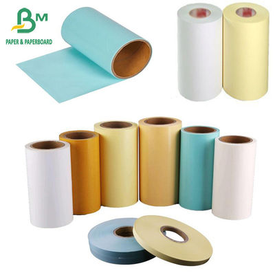 Papier pergaminowy do produkcji naklejek Papierowa wyściółka Odporność na wysoką temperaturę Biały Żółty Niebieski 58g-120g