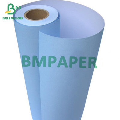 80gm drukarka atramentowa Papier Blatki z jednej strony niebieskie, z jednej strony białe 880mm X 50m 100m 150m Roll Core 2&quot;