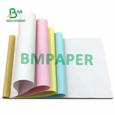 55 gm NCR Papier bezwęglowy Biały Żółty Czerwony Błękitny Kolor Wynik Papier Czarny Obraz