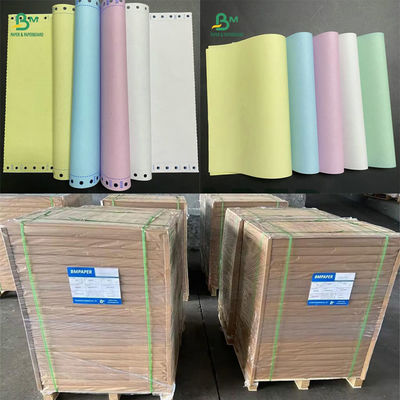 55 gm NCR Papier bezwęglowy Biały Żółty Czerwony Błękitny Kolor Wynik Papier Czarny Obraz