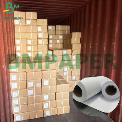Hi - Bright Plotter Paper Roll 20lb 24' × 150' Clean Presentation Bond Paper