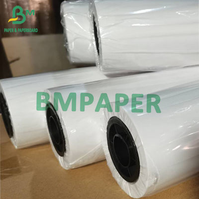 Papier śledzący 60gm Przejrzysty Papier Plotter Samll Rolls 880mm X 50m 100m 150m Karton