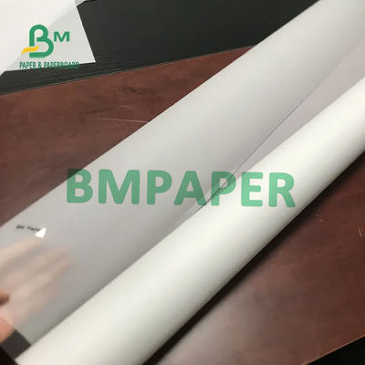 Papier śledzący 60gm Przejrzysty Papier Plotter Samll Rolls 880mm X 50m 100m 150m Karton