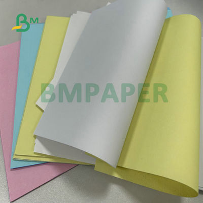 55 gram 60 gram papieru NCR bez węgla w kolorze różowy żółty biały do otrzymania 860 x 610 mm