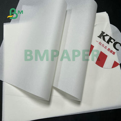30 gm 50 gm Biały 100% Żywność Papier tłuszczoodporny do Hamburga Owinięty 11 x 17 cali