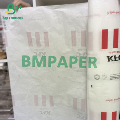 30g-80g Wleśnik papieru białego odpornego na tłuszcz Wysokiej jakości opakowanie spożywcze Master Roll Custom Size