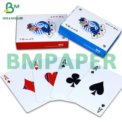 300gm Blue Core Base Poker Paper C2S Glossy Cardboard Grając w karty z gry Scratch Card