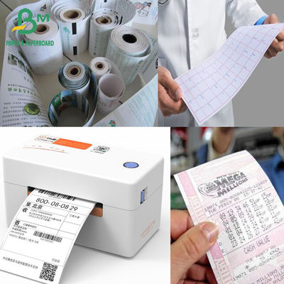 Biały papier termiczny 57*40mm 80*80mm 80*60mm Papier kasowny Roll ATM Bank Pos Paper