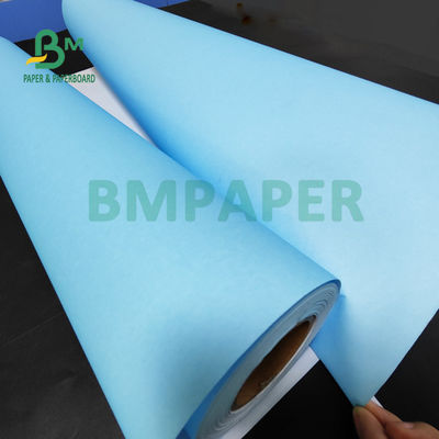 80gr Błękitny papier rolkowy Białe z tyłu Do CAD Inżynierii Rysunek 880mm X 150m 3'' Rdzeń