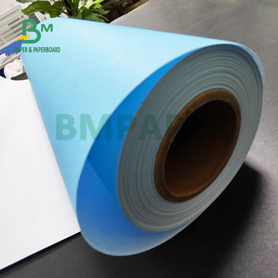 80gr Błękitny papier rolkowy Białe z tyłu Do CAD Inżynierii Rysunek 880mm X 150m 3'' Rdzeń