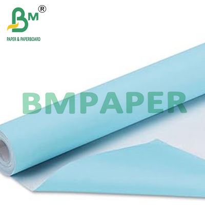 80g 24" x 150ft niebieski papier graficzny z białym tłem do rysunków inżynierskich