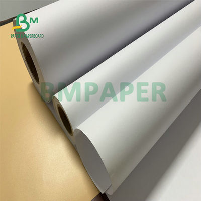 36' x 300ft powlekany 28lb CAD Plotter Paper Bond Roll 3' Core