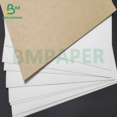 360gm Biała glina powłoka z przodu i naturalny brązowy papier z tyłu