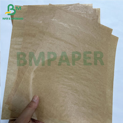 Recykling 40g premium jednej strony błyszczący brązowy kraft worek rolka papieru