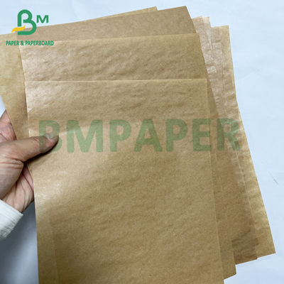 Recykling 40g premium jednej strony błyszczący brązowy kraft worek rolka papieru