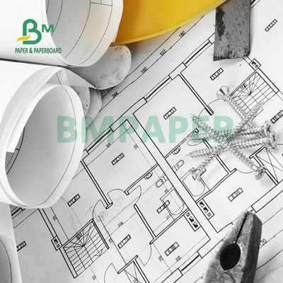 Wielkoformatowy papier do łączenia atramentu atramentu 20lb Niepowlekany papier CAD Plotter