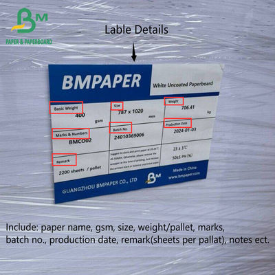 53 gm - 400 gm Niepowlekany papier wolny, bez drewna, karton 78 X 102cm 72 X 105cm 77 X 110cm Wielkie rozmiary