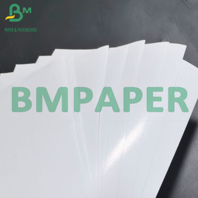 75um biały, lepki papier z 80g błyszczącego papieru