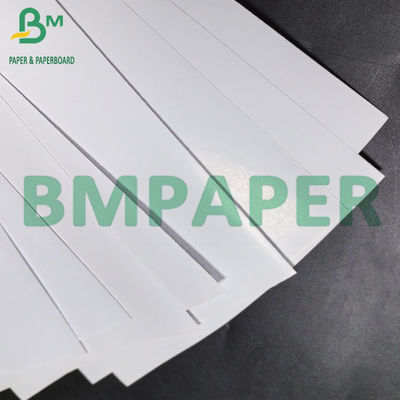 75um biały, lepki papier z 80g błyszczącego papieru