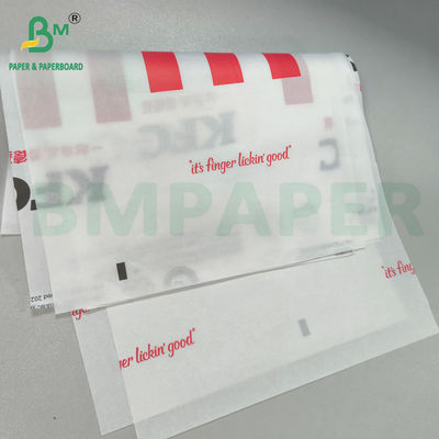 35 - 50 gm papieru tłuszczoodpornego idealnie nadaje się do pakowania tłuszczowych produktów spożywczych z zestawem 3 - 7